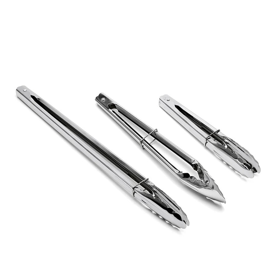12V Stainless Steel Kitchen Tools BBQ Fan Air Blower Barbecue Utensils Camping Fruit Salad Bread Tongs Metal Utensils for