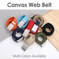 Hot Sale 3.8cm Outdoor Canvas Unisex White Custom Jeans Fashion Comfortable Breathable Polyester Belt