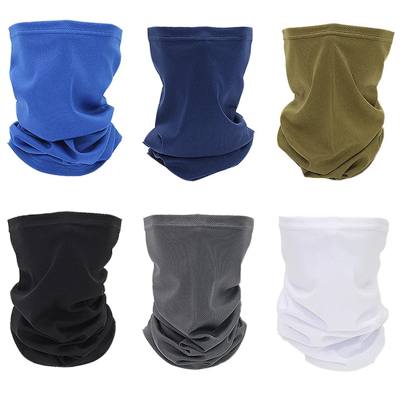 Spot Supplies Customizable Neck Gaiter Head Face Cover Scarf Breathable Gator Mask Sports Mesh Tube Bandana