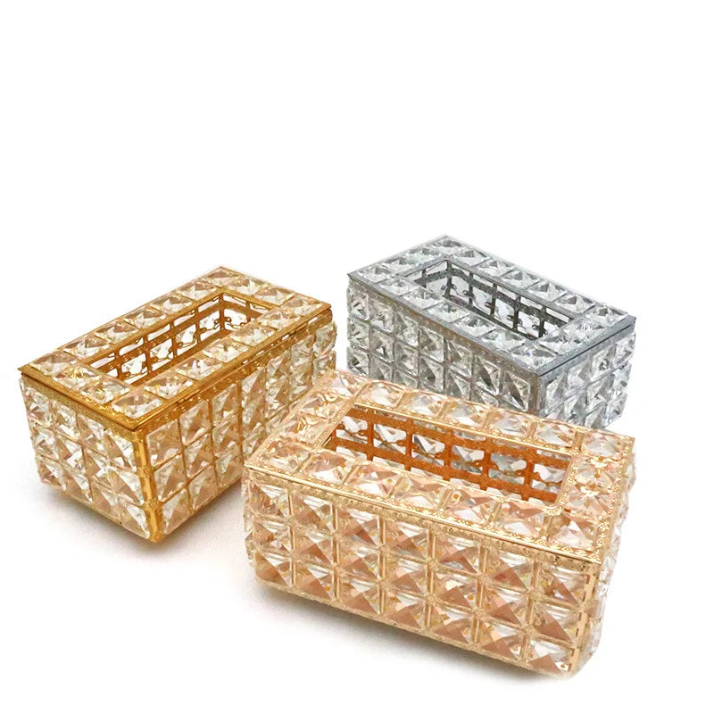 Metal Tissue Box Cover for Home Kitchen Table Rectangle Paper Napkin Holder