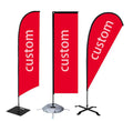 Promotional Advertising Custom 100% Polyester Beach Flag