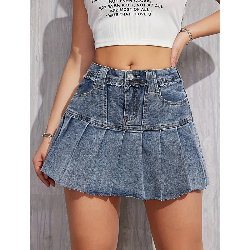 Fashion Wide Leg Baggy Women's Above Knee Short Skirt Overalls Pants Mixed Colors High-quality