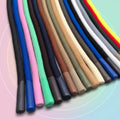 8MM Customizable Elastic Hoodie Drawstrings Colorful Round Drawstrings for Casual Pants & Shoes Epoxy Resin Tips 8MM Shoelaces