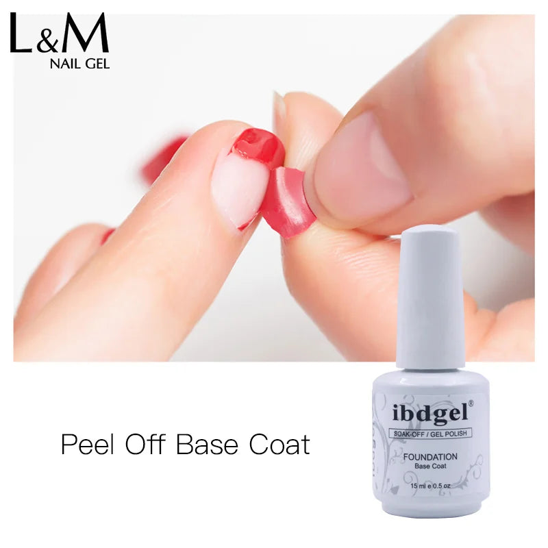 Ibdgel Peel off Base Coat clear Peel off Base Gel Private Label