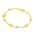 Dubai Plated Jewelry Simple Star Platedbracelet Pentagram Bracelet Women Gold Platedjewelry