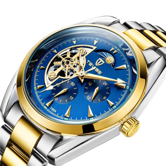 TEVISE 795A Watch Luxury Automatic Mechanical Mens Wristwatch Casual Waterproof Steel Tourbillon Watches Men Wrist Reloj Hombre