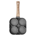 Epsilon Non-stick Fried Egg Pot Flat-bottomed Frying Pan Kitchen Cooking Pot Omelette Pan 4-hole Medical Stone Frying Pan