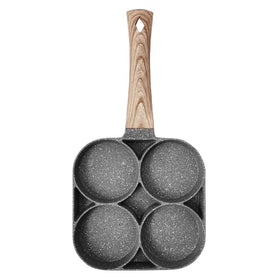 Epsilon Non-stick Fried Egg Pot Flat-bottomed Frying Pan Kitchen Cooking Pot Omelette Pan 4-hole Medical Stone Frying Pan