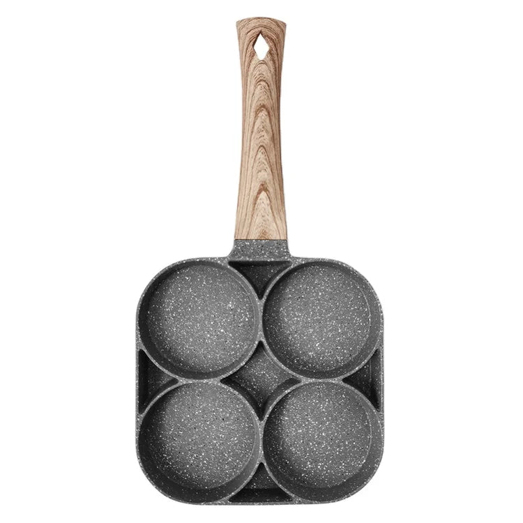 Epsilon Non-stick Fried Egg Pot Flat-bottomed Frying Pan Kitchen Cooking Pot Omelette Pan 4-hole Medical Stone Frying Pan