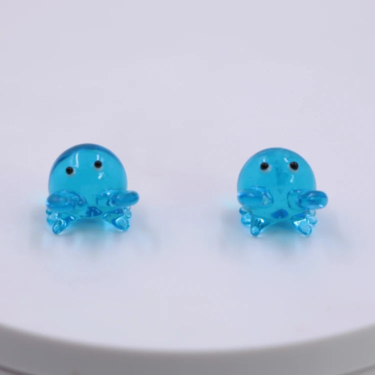Miniature Small Murano Lampwork Glass Animal Little Crab Figurine