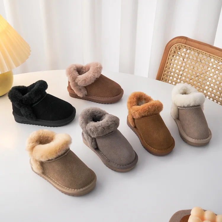 Hot Sale Girl Snow Boots Platform Designer Waterproof Shoes Winter Warm Boots for Kids