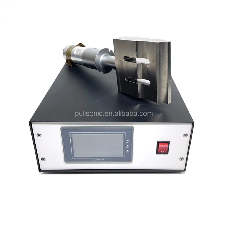 20khz 2KW Auto Frequency Ultrasonic Generator and Transducer With 150*20mm Aluminum Horn for Paper Cup Fan Welding Machine