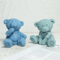 Customized 3D Cute Cartoon Bear Large Silicone Candle Mold DIY Large Teddy Bear Fondant Chocolate Molds