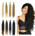Deep Wave Synthetic Wig 24 Inch 100g Deep Curly Crochet Hair Wigs for Women