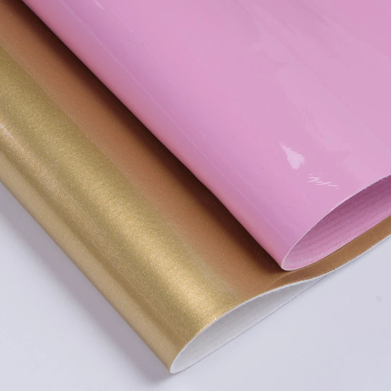 Artificial Leather Fabric Mirror Faux Synthetic Pu Patent Leather Upper Shoe Material Faux Leather Sheets