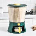 Rotating Airtight Rice Dispenser Storage Box Nordic Kitchen Cereal Food Rice Grain Sealed Container Dispenser