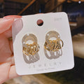 Summer Bling Reifen Ohrringe Women Jewelry Wholesale Shiny Full Diamond Circle Drop Earrings