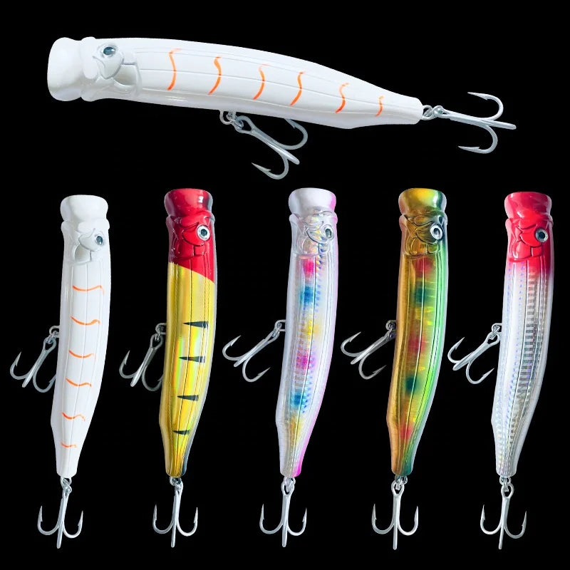 Saltwater Fishing Lure155mm 61g Oem Topwater Hard Popper Lerrue Lure GT Popper