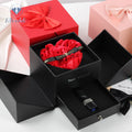 Factory Luxury Valentine's Day Birthday Gift Love Flower Roses Jewelry Box Rose Boxes Flower Packaging Box