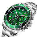 MEGIR 2064 Luxury Business Quartz Watch Mens Stainless Steel Chronograph Gift Watches Men Wrist Relogio Masculino Wristwatch