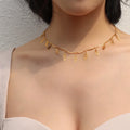 Ilona Topsale Women's Dainty Stainless Steel Necklace 18K Gold Plated Waterproof Link Chain Chokers Fashion Chokers Necklaces
