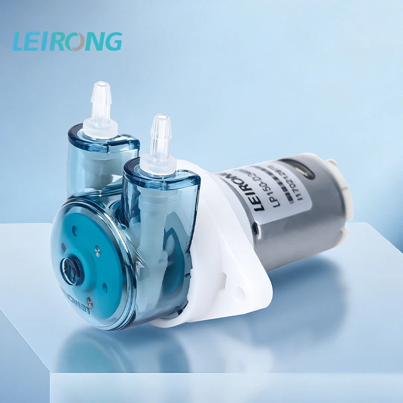 LeiRong LP150 Micro DC Motor Peristaltic Pump Gear Low Noise Easy to Maintain Drug Pump Filling Support Customization