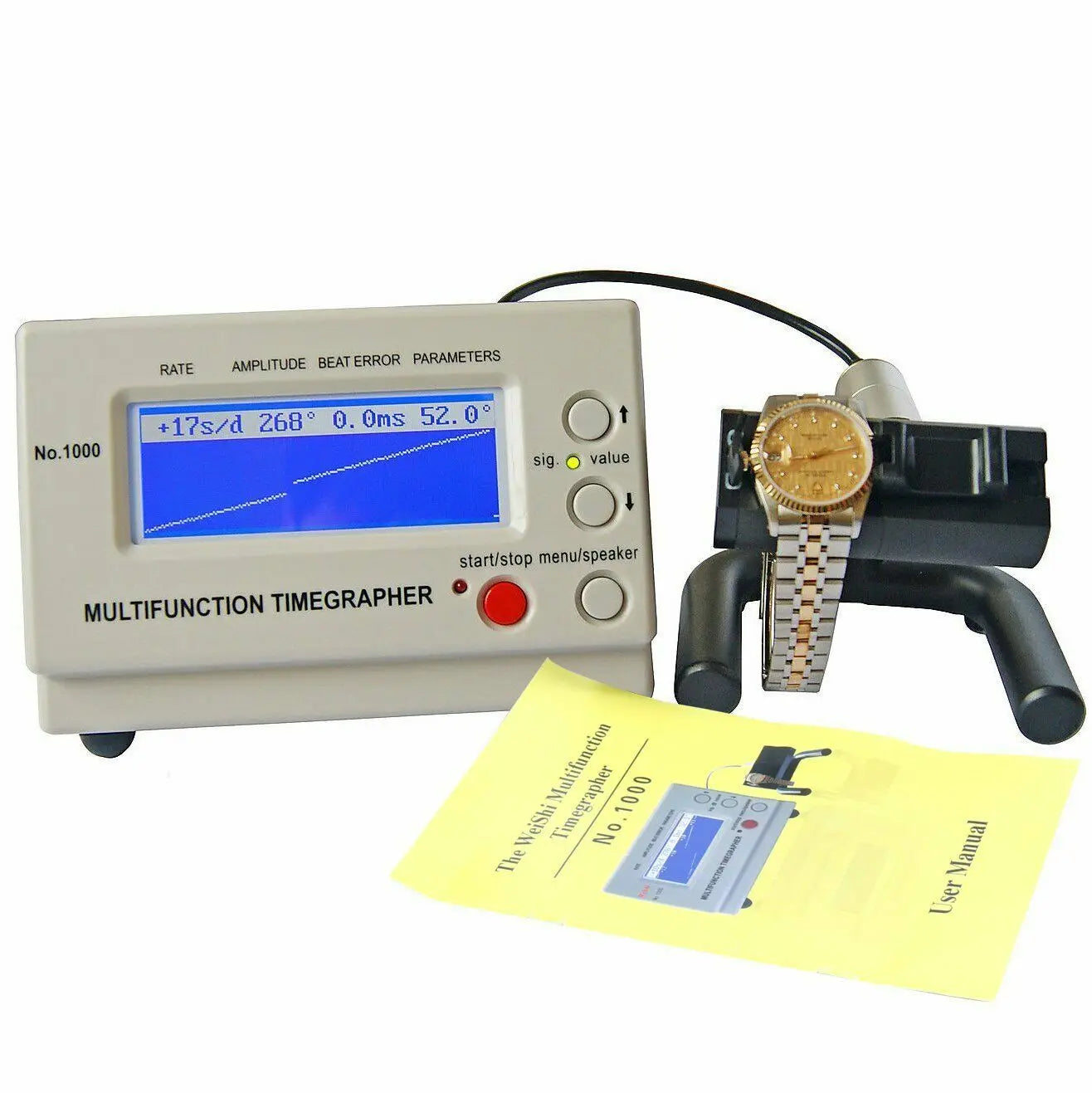 OEM Multifunction Timegrapher Stainless Steel Watch Timing Machine Tester Tools MTG-1000 Eco-Friendly