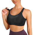 Custom logo Wirefree Adjustable Strap High Intensity Running Womens Black Gym Sports Bras for Women Big Woman Breast