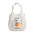 Ruthbag Customisable Medium Heat Transfer Large Capacity Canvas Cotton Tote Bag Casual Classic Letter Pattern Long Women's