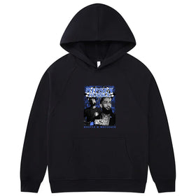 Custom LOGO Autumn Knitted Oversized Men's Pullover Hoodie 100% Cotton Breathable Eco-Friendly Drop Shoulder Hood Washed Print
