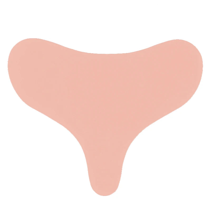Colorful T Shape Medical Grade Decollete Pad Silicone Anti Aging Wrinkle Chest Pad