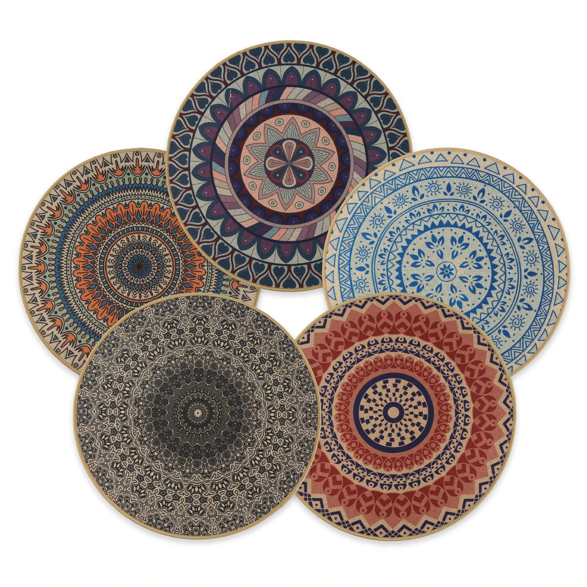 Tabletex Mouse Mat PVC Rubber Heat Resistant Placemat Round Table Mat