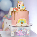 8-inch transparent acrylic cake stand - flower box - countertop display stand - suitable for parties and weddings