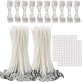 Factory Wholesale Wick Holders Customized Length 100% Cotton Wick and Wick Stickers Kit for DIY Scented Candle Making