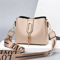Shoulder Messenger Bag Tote Women Vintage Waxed Pu Leather Chain  for Sport