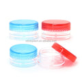 Clear White Cream Jar 2g 3g 5g 10g  Mini Transparent Plastic Cosmetic Sample Container with Lids