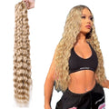 32 Inch Loose Wave Crochet Hair Extension Synthetic Deep Hair Bulk Crochet Braids Ocean Wave Braiding Hair
