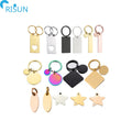 Wholesale Blank Keychain Dog Tag Keyring Star Love Rectangular Custom Logo Blank Laser Keychains Llavero Oval Calendar Key