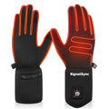 Women Lightweight Thin Waterproof Touchscreen Rechargeable Winter Thermal Outdoor Cycling Battery Heated Gloves