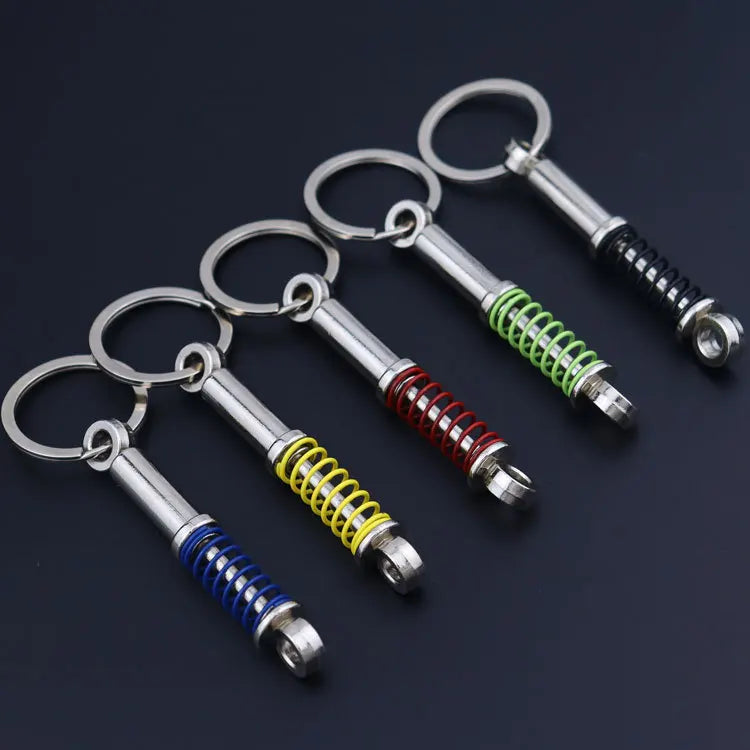 Car Modification Advertising Gift Key Chain Shock Absorber Pendant Keychain Custom Metal Zinc Alloy Customized CN;GUA Pin & Pin