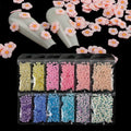 Paso Sico 10g/bag Brand New Spring Flowers Manicure Accessories 3D Sequins Japanese Style Shimmer Color Nail Art Decoration for