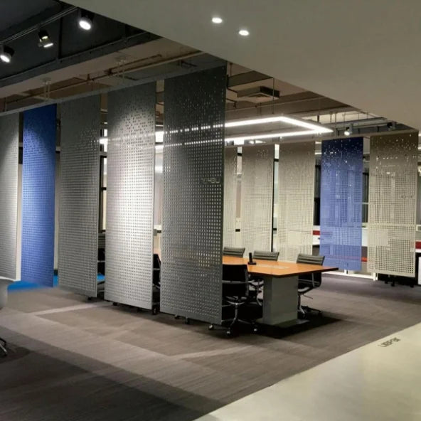 Sound Absorbing Ceiling Suspended Acoustic Panels Screen Partition Hanging Room Divider for Screens and Rooms