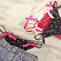 2025 Cute Girls Ladies T-back T-string Thongs Sexy Panties Transparent Strawberry Cherry Low-waisted Seamless Underwear Women