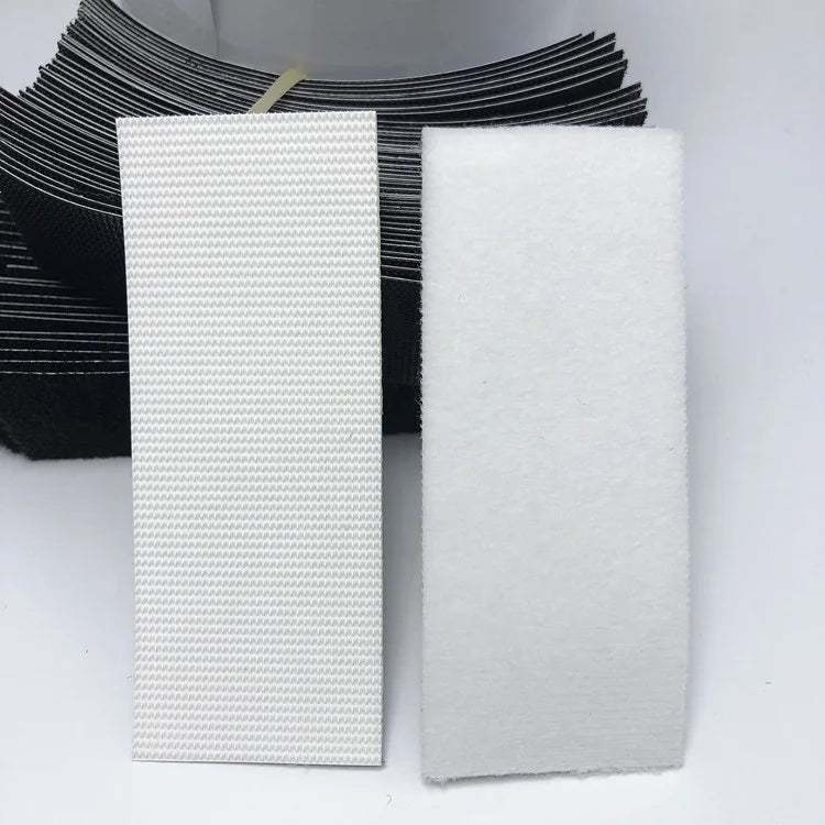 Strong Stick Heavy Duty Easy DIY Double Side Self Adhesive Nylon Injection Hook and Loop Fasteners Tape
