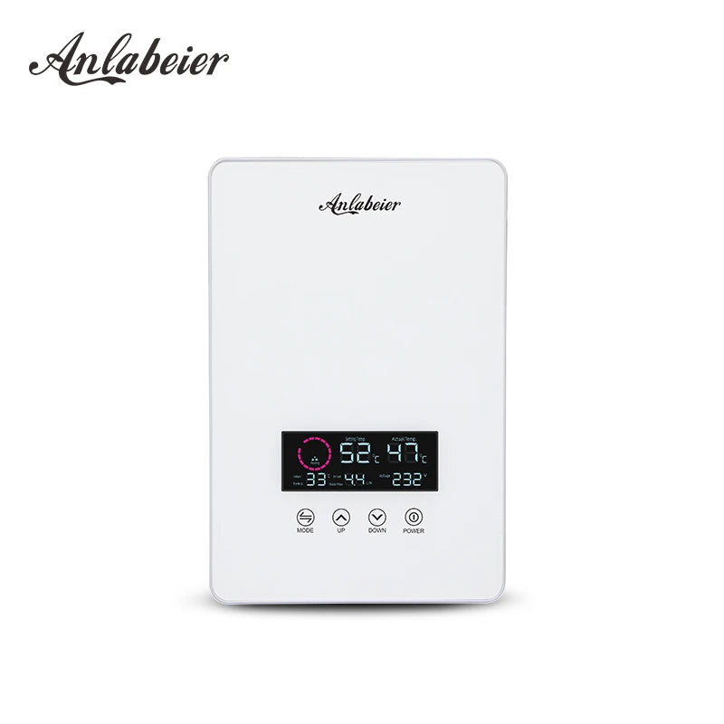Instant Thermal Water Heater with Intelligent Frequency Conversion Ultra-thin Body Shower Style Wall Mounted Function
