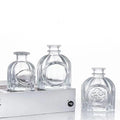 Wholesale Empty Glass Reed Diffuser Bottles 100ml Diffuser Jars With Caps and Black Rattan Sticks Set