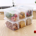 Refrigerator Organizer Bins Fridge Organizers and Storage Clear with Handle and Lid Fruit Containers for Fridge