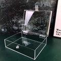 Custom Clear Acrylic Display Case with Lid Transparent Eco-Friendly Storage Box for Advertising Customized Size and Color