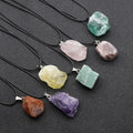 Hot Sale Natural Raw Stone Agate Amethyst Rough Rose Quartz Pendant