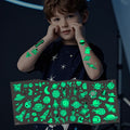 New Luminous Tattoo Stickers Nightclubs Bars Music Festivals Carnival Parties Cool Temporary Face Music Notes Jiangmei